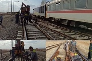 تعویض تکه مرکزی سوزن در ایستگاه راه‌ آهن گیلان با موفقیت انجام شد 