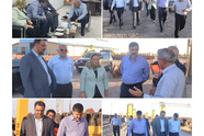 Deputy Minister of Roads and Urban Development and Chairman of Iran’s Road Maintenance and Transport Organization, alongside Tajikistan’s Deputy Transport Minister, Visit Sarakhs Border 