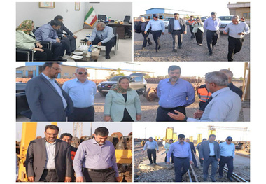 Deputy Minister of Roads and Urban Development and Chairman of Iran’s Road Maintenance and Transport Organization, alongside Tajikistan’s Deputy Transport Minister, Visit Sarakhs Border 