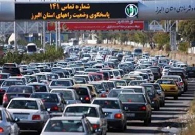  آزاد راه تهران - کرج - قزوین پرترافیک است