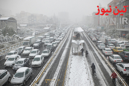 بارش اولین برف پاییزی در تهران