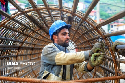 گزارش تصویری مراحل اجرایی احداث پل ۶۰۰ متری شهر پل سفید - مازندران (13)