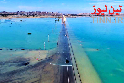آبگرفتگی روستاهای طولا و رمچاه در جزیره قشم