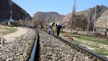  جابه‌جایی خط ریلی شمال به دلیل سیل 