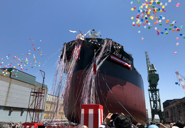 Kawasaki Heavy Splashes Wisdom’s New Bulker
