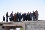 مرمت و آماده سازی پل ریلی آسیب‌ دیده یحیی‌ آباد کاشان